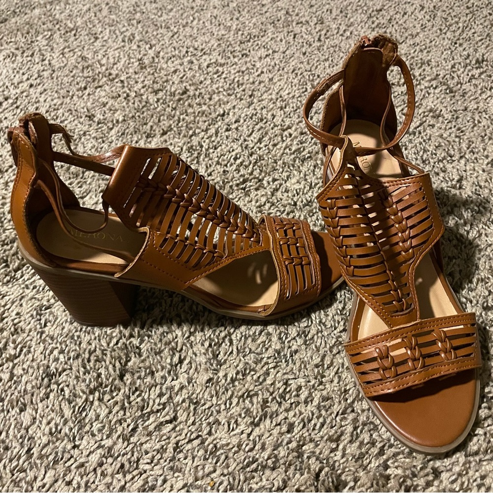 Merona Light brown heels worn once